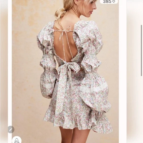 For Love and Lemons Lucca Mini Dress Medium - Picture 10 of 16